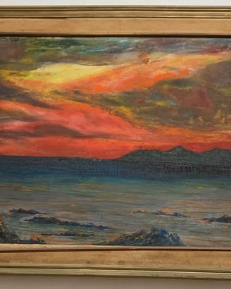 Marina al Tramonto con Cornice d'Epoca