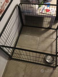 Box in acciaio per cagnolini