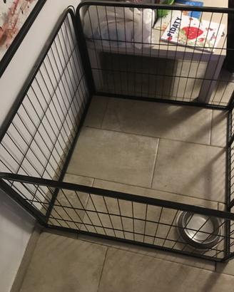 Box in acciaio per cagnolini