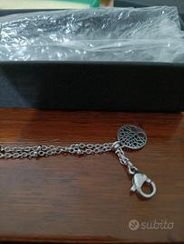 Bracciale unisex in acciaio albero della vita 