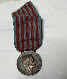 Argento Medaglia Vittorio Emanuele III Re d' Itali