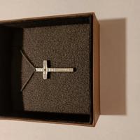 Collana Rebecca croce in acciaio inossidabile con