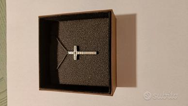 Collana Rebecca croce in acciaio inossidabile con