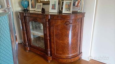 Credenza antica in radica di noce