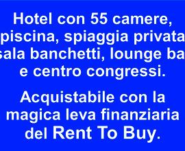 Hotel 4 stelle con spiaggia privata