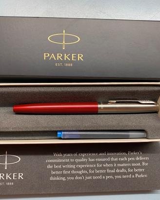 Penna stilografica Parker colore amaranto acciaio