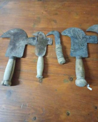 Serie 5 Roncole e Roncetti Antichi - Ferro e Legno