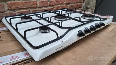 Piano Cottura Cucina GAS REX 5 Fuochi Bianco