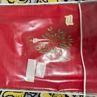 Tovaglia ricamata Natale 12 posti