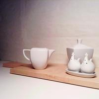 Lattiera, zuccheriera + pepino e salino