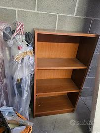 Mobiletto a ripiani, libreria NOCE