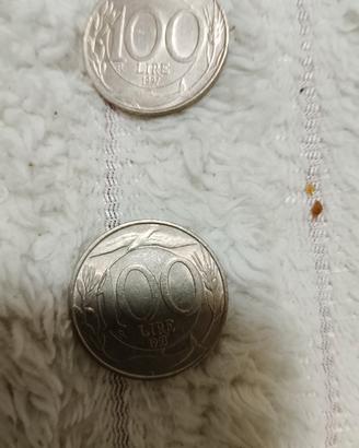 moneta italiana 50 /100 lire mini piccoli