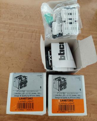 n.3 BTICINO LN4672M2 LIVINGLIGHT ATTUATORE 2 RELE