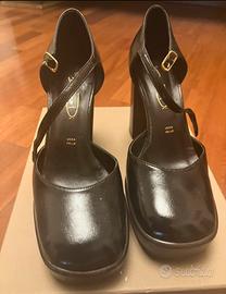 Décolleté nero lucido tg 37