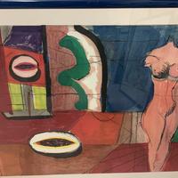 LITOGRAFIA PROVA DI STAMPA BRUNO CASSINARI