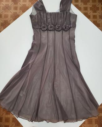 Abito elegante Cannella da Cerimonia Grigio Moka