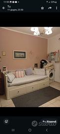 divano letto Ikea  Avorio stile shabby shic   