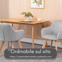 Set 2 Sedie Sala da Pranzo Imbottite