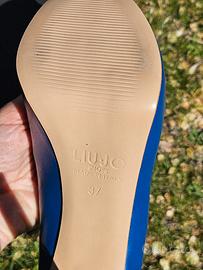 Decolletté Liu jo,pelle blu tacco 12cm N.37