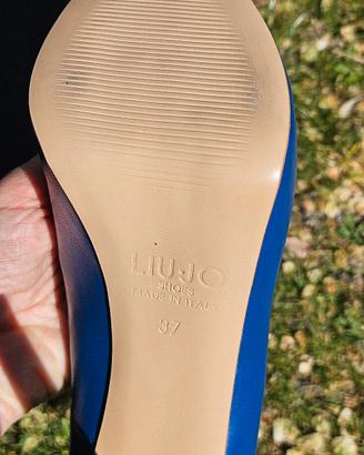 Decolletté Liu jo,pelle blu tacco 12cm N.37