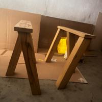 Gambe per tavolo in legno