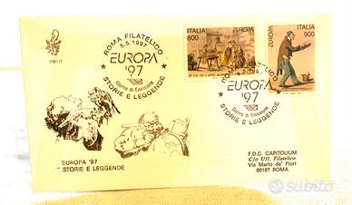 Europa '97 Storie e Leggende - Busta FDC Numerata
