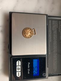 Medaglia Oro 750 18 Kt 1918 50º Anniversario WW1
