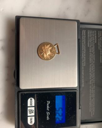 Medaglia Oro 750 18 Kt 1918 50º Anniversario WW1