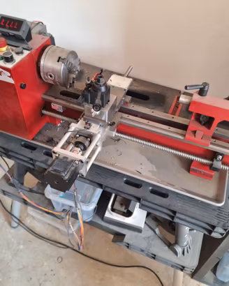 Mini tornio Sieg SC2 convertito CNC