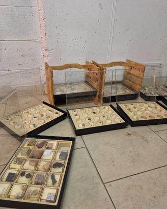 collezione minerali,pietre preziose e fossili