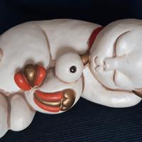 THUN gatto Resy con uccellino originale perfetto