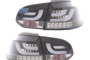 FANALI VOLKSWAGEN VW GOLF 6 08-12 A LED FONDO NERO