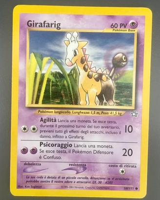 Girafarig mazzo neo genesis