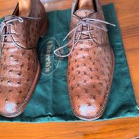 Scarpe da uomo Derby in Struzzo nuove tg 45