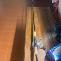 Canna casting da  luccio st croix con mulinello ab