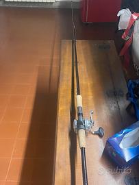 Canna casting da  luccio st croix con mulinello ab