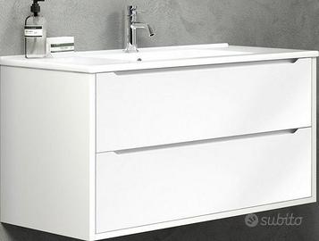 Base Sospesa Mobile Bagno TFT AQA bianco - 90 cm