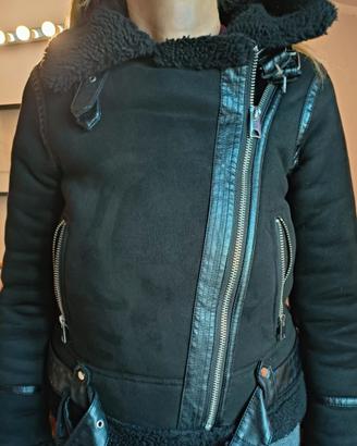Giacca invernale nera ZARA mai usato