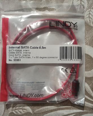 cavo sata LINDY 33324 SATA Cable,Red, 0.5m