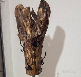 Appendi abiti artigianale e unico lenho massiccio