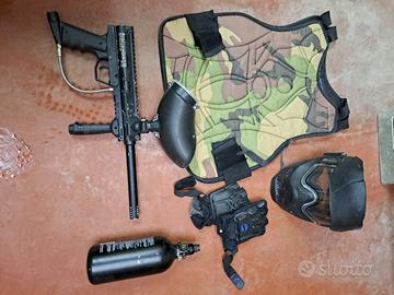 Maschera e fucile Paintball 
