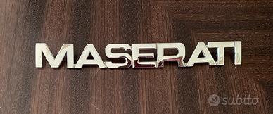 Stemma Maserati in acciaio