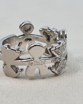 Anello Le Bebè in Oro e soggetti Pavè Diamanti