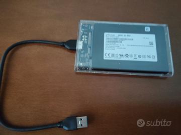 Case Box Per Ssd Hdd Esterno USB 3.0 Sata 2,5"