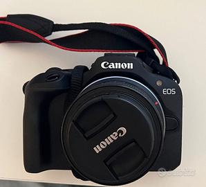 Canon EOS R100 + obiettivo 18-45mm e SD nuova 32GB
