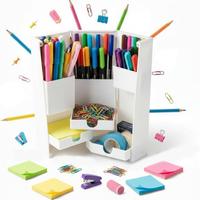 Organizer pieghevole per scrivania, bagno, trucchi