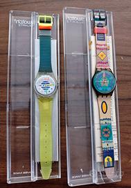 2 Swatch Vintage con Scatola =Documenti ANNI 80/90