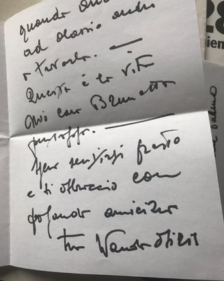 Lettera autografata di Wanda Osiris
