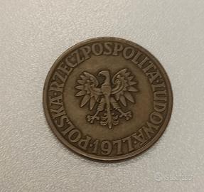 Moneta 1977 Polonia 5 Zlotich
