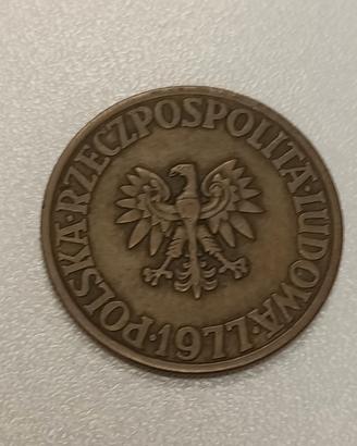Moneta 1977 Polonia 5 Zlotich
